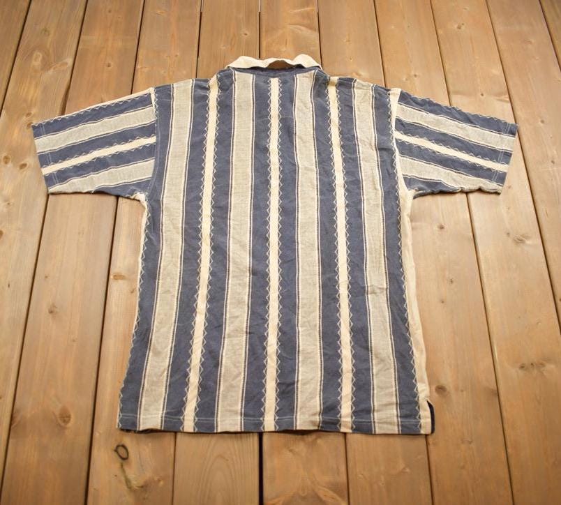 Vintage 1990s Guess Short Sleeve Striped Button Up Shirt
