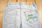 Vintage 1990s Roca Wear Denim CO Jeans Embroidered Jeans 34 x 32