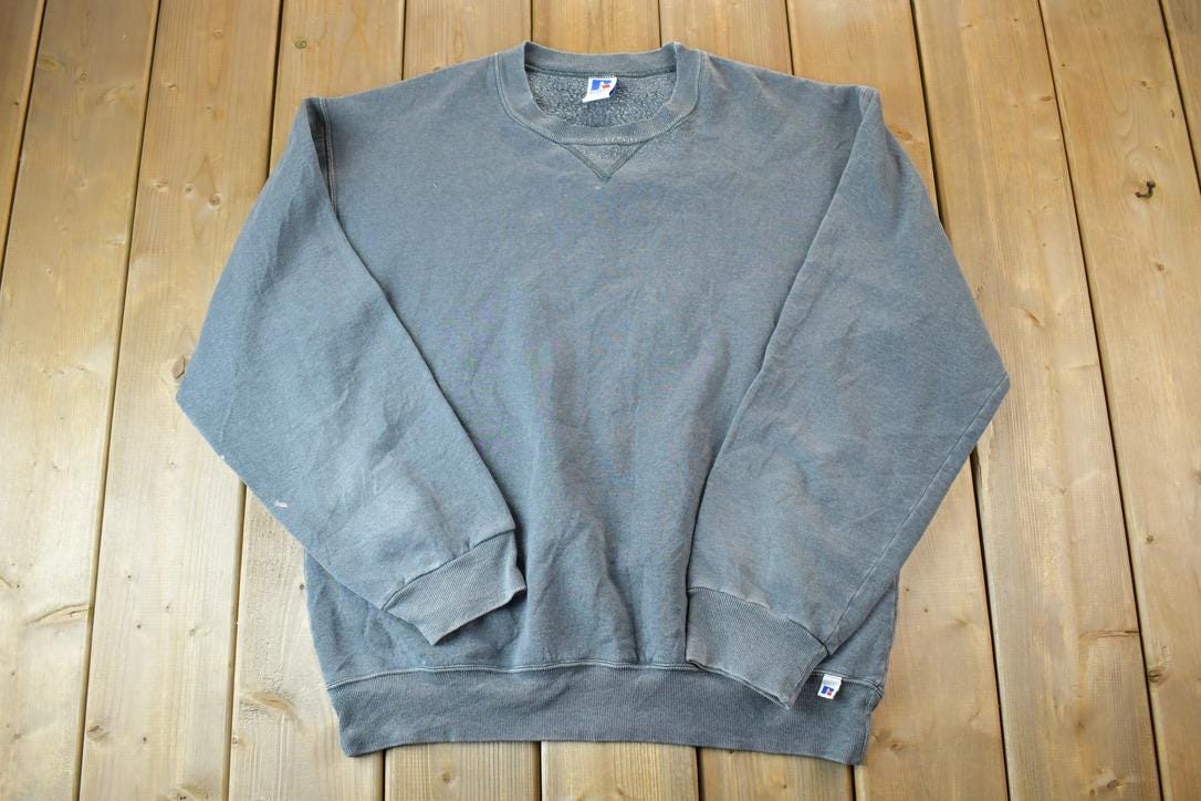 Vintage 1990s Russell Athletic Blank Crewneck Sweatshirt