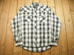 Vintage Wrangler Western Wear Plaid Button Up Shirt