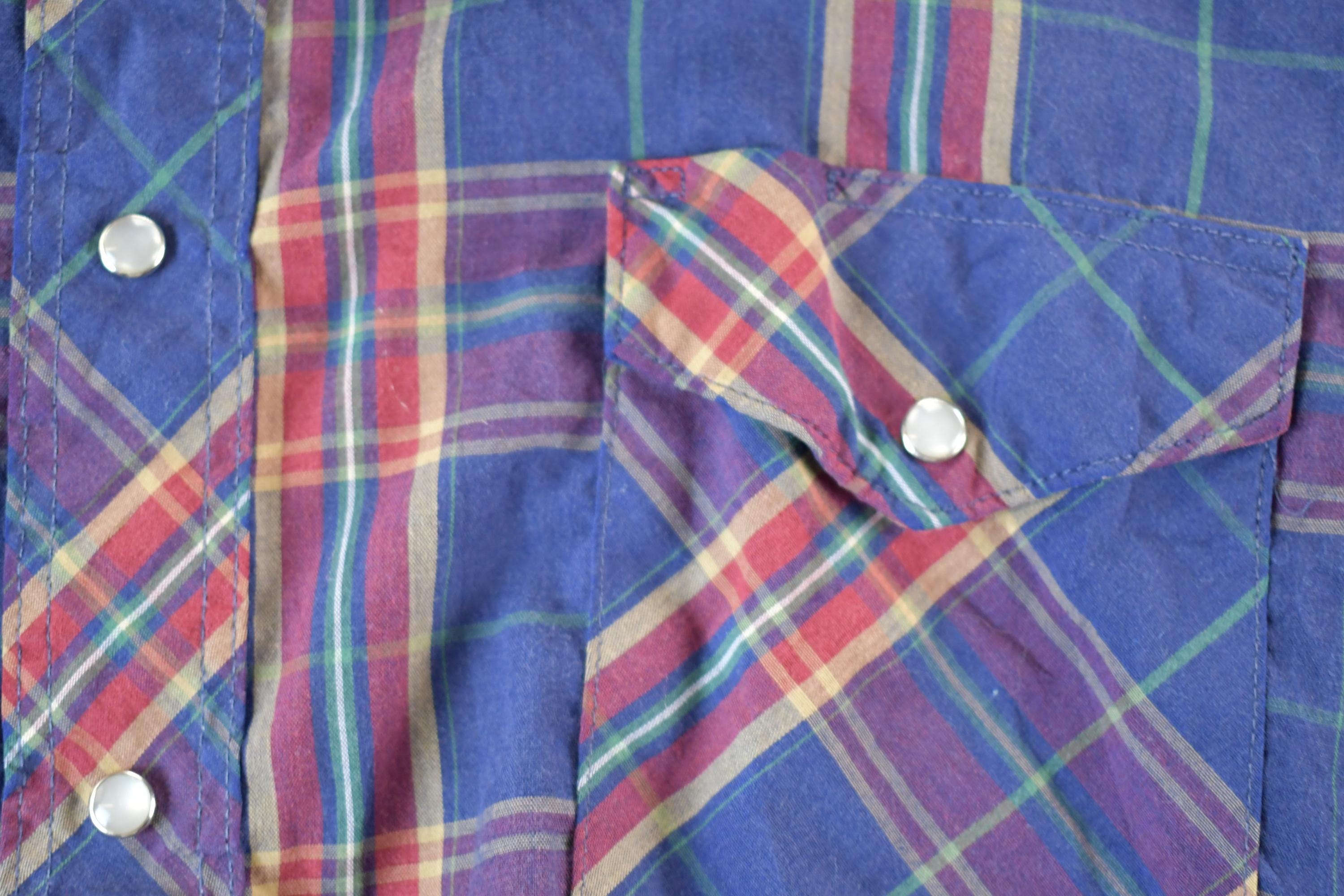Vintage 1990s Wrangler western Shirts Button Up Shirt Men's XXXL