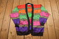 Vintage 1990s Metallic Knitted Cardigan Sweater