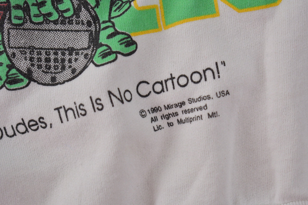 Vintage 1990 Teenage Mutant Ninja Turtles Youth Crewneck Sweatshirt Made In Canada