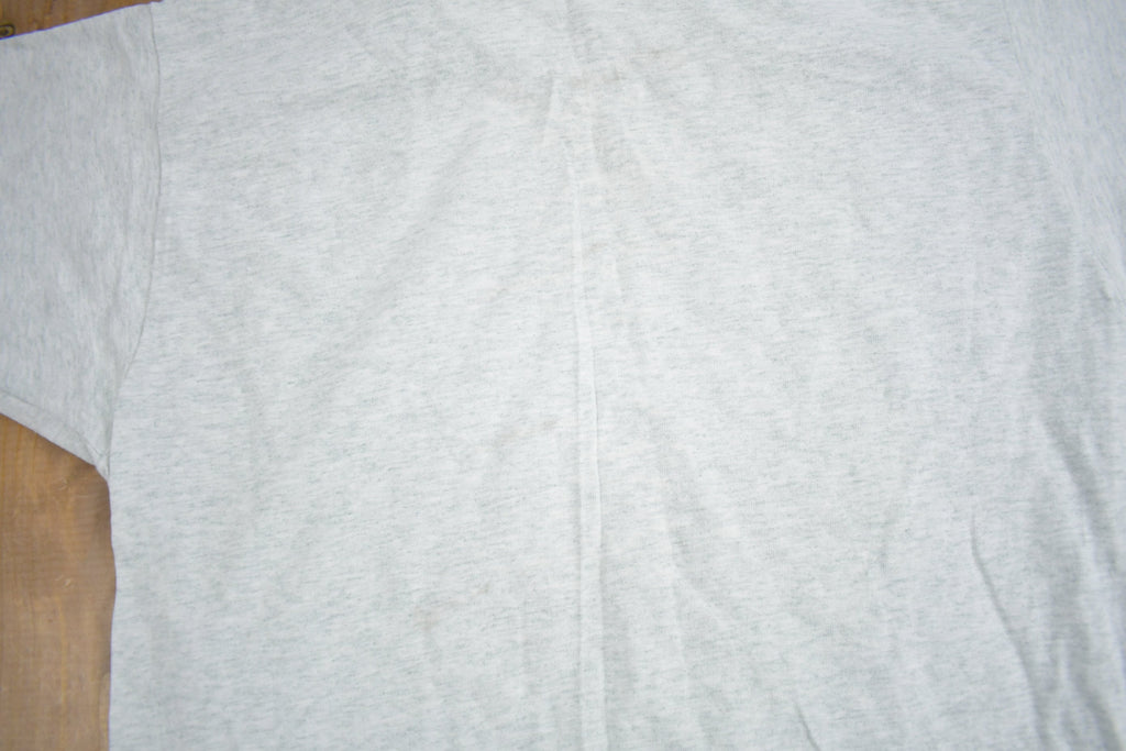 Vintage 1990s Fruit Of The Loom Blank Grey T Shirt