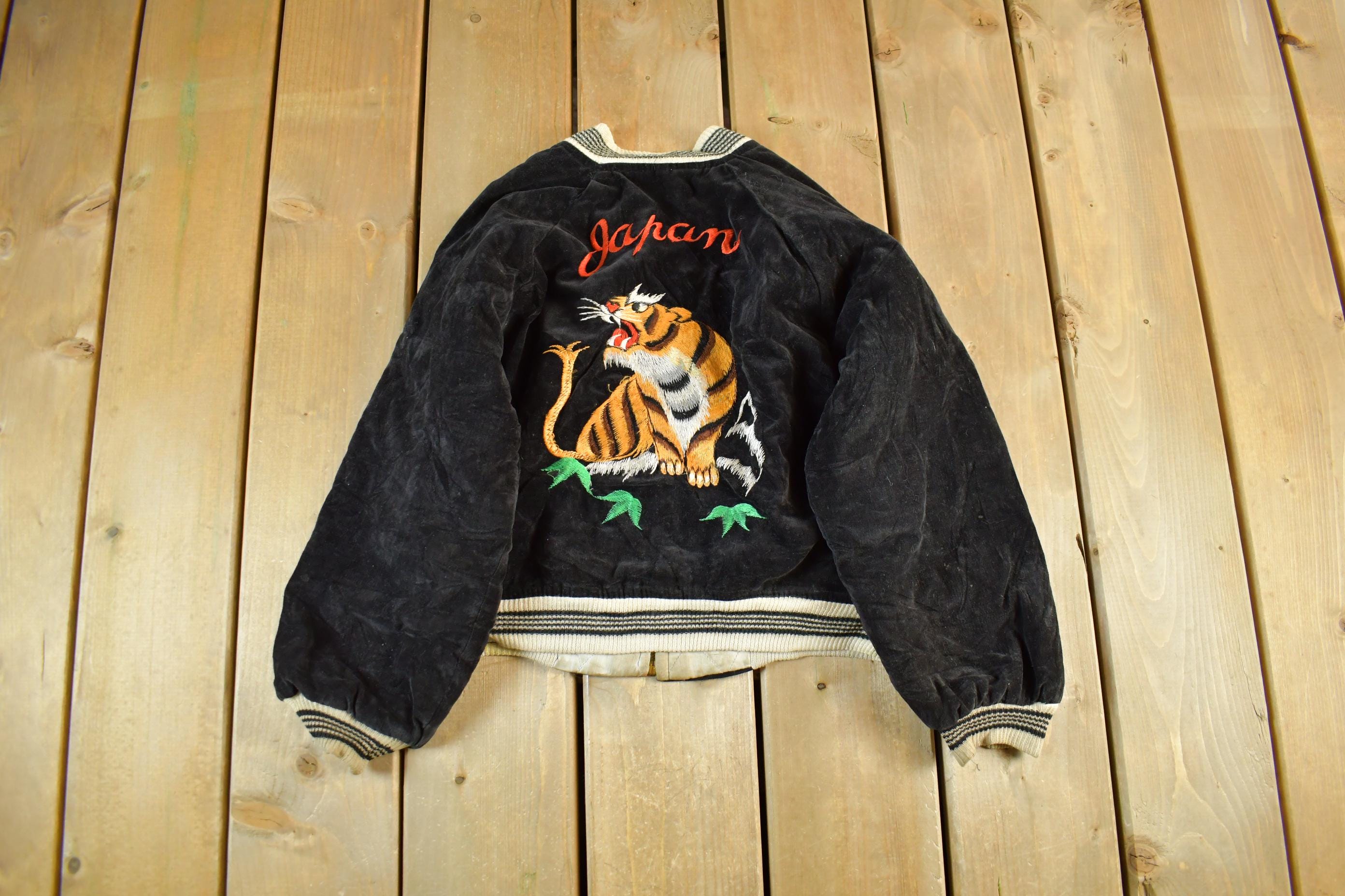 Vintage 1980s Sukajan USA Japan Souvinir Bomber Jacket Toddler-Youth XS