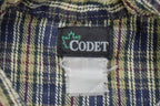 Vintage 1990s Codet Plaid Button Up Shirt
