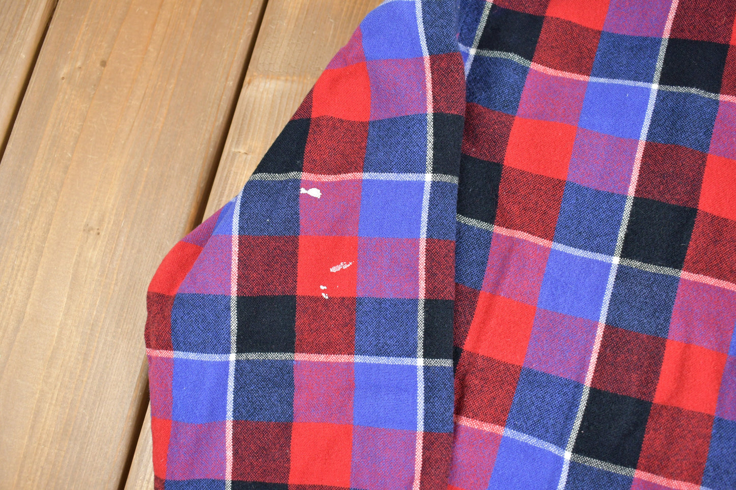 Vintage 1980s Back Packer Plaid Button Up Shirt / 80s Shirt / Vintage Flannel / Outdoorsman / 100% Acrylic