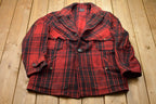 Vintage 1980s Buffalo Plaid Wool Jacket