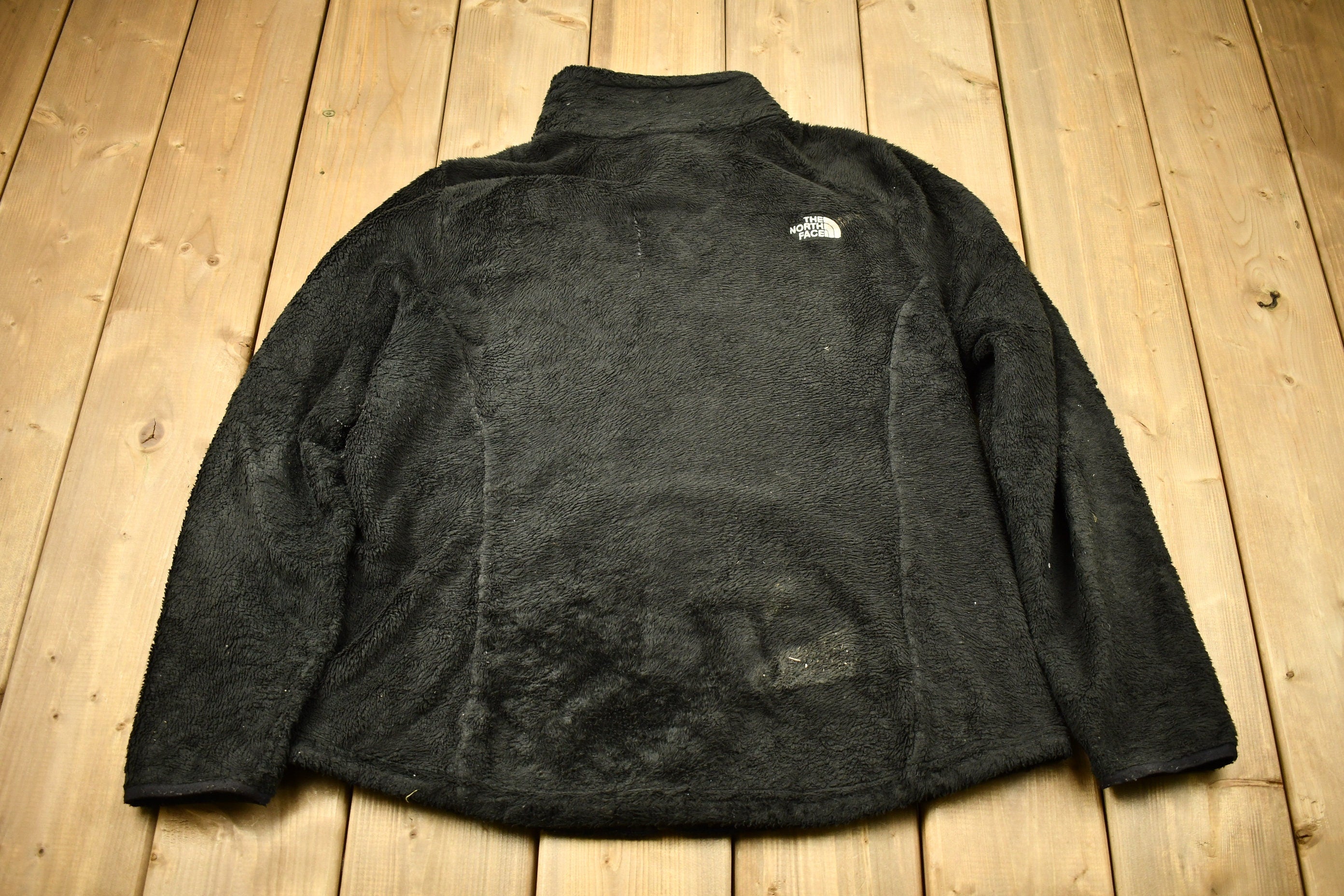 Vintage 1990s The North Face Fleece Full Zip Sweater  Women's  Embroidered  Streetwear  Athleisure  Outdoorsman