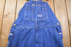 Vintage 1970s Big Smith Blue Denim Jean Overalls Size 39 x 29