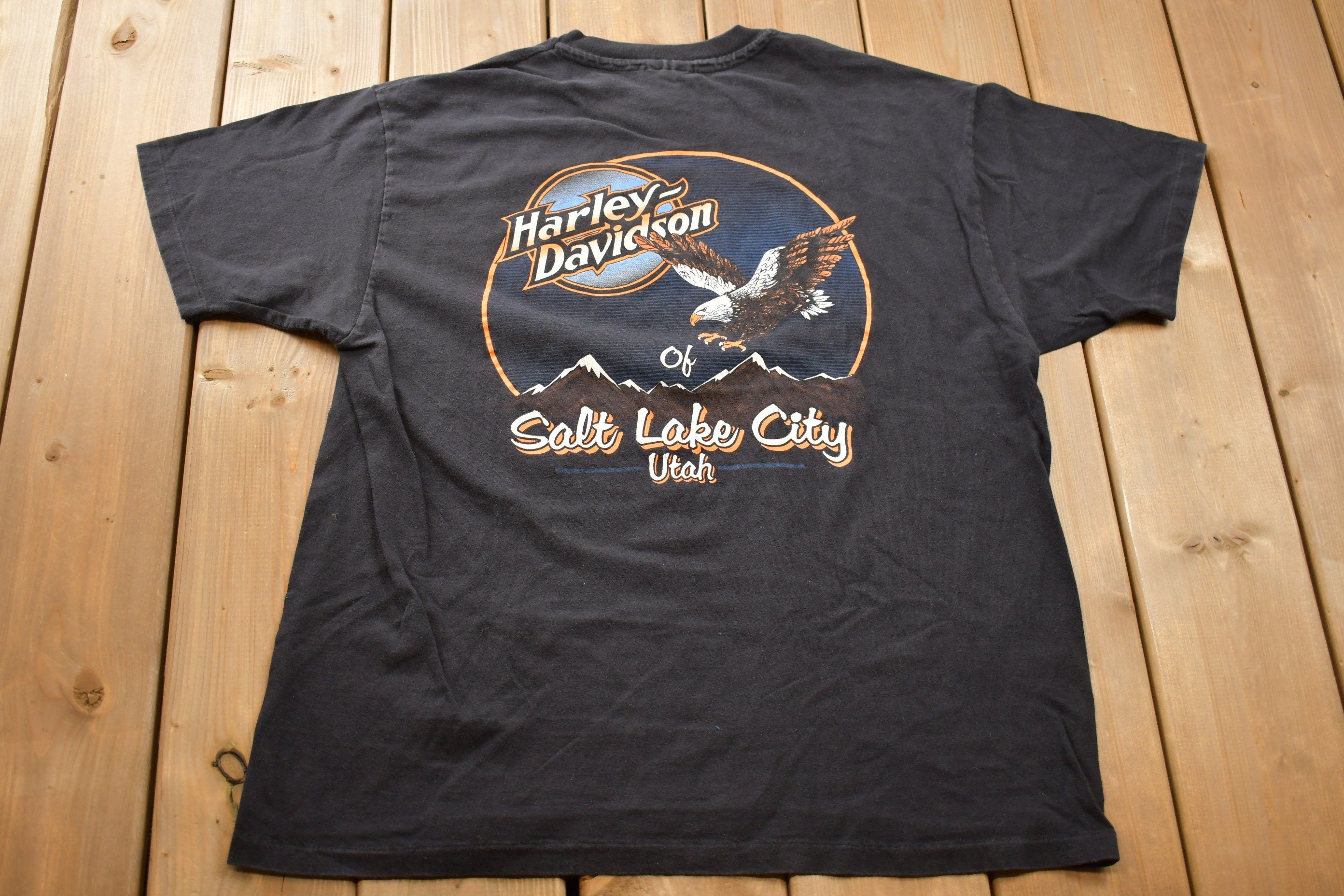 Vintage 1993 Harley Davidson of Salt Lake City Utah T-Shirt