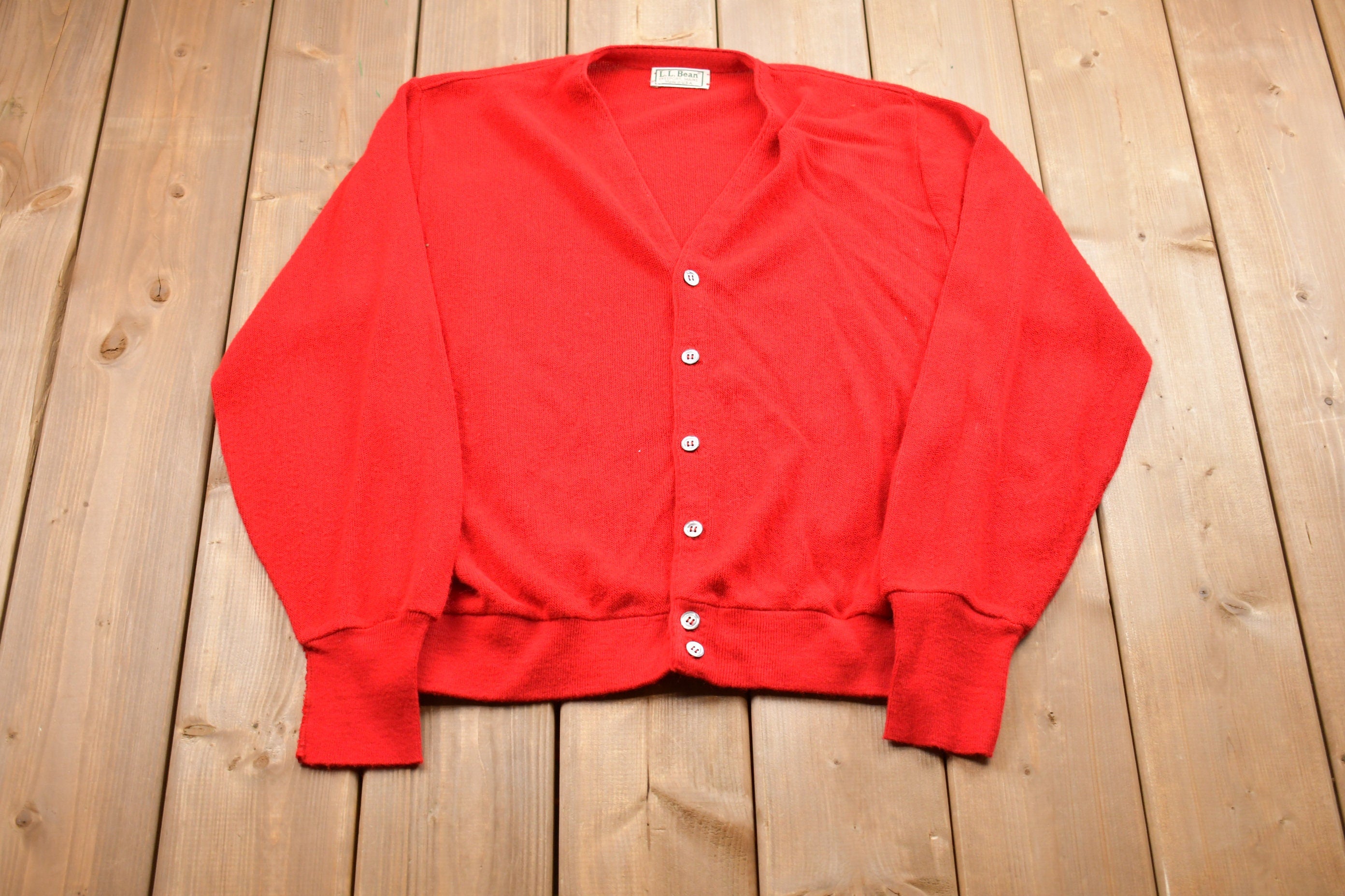 Vintage 1980s L.L Bean Knit Cardigan