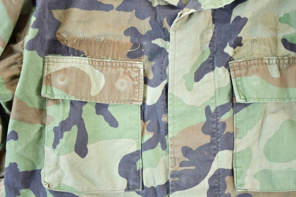 Vintage 1980s Airborne Military Button Up Shirt Mens L
