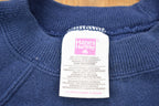 Vintage 1990s Blank Navy Blue Crewneck Sweatshirt