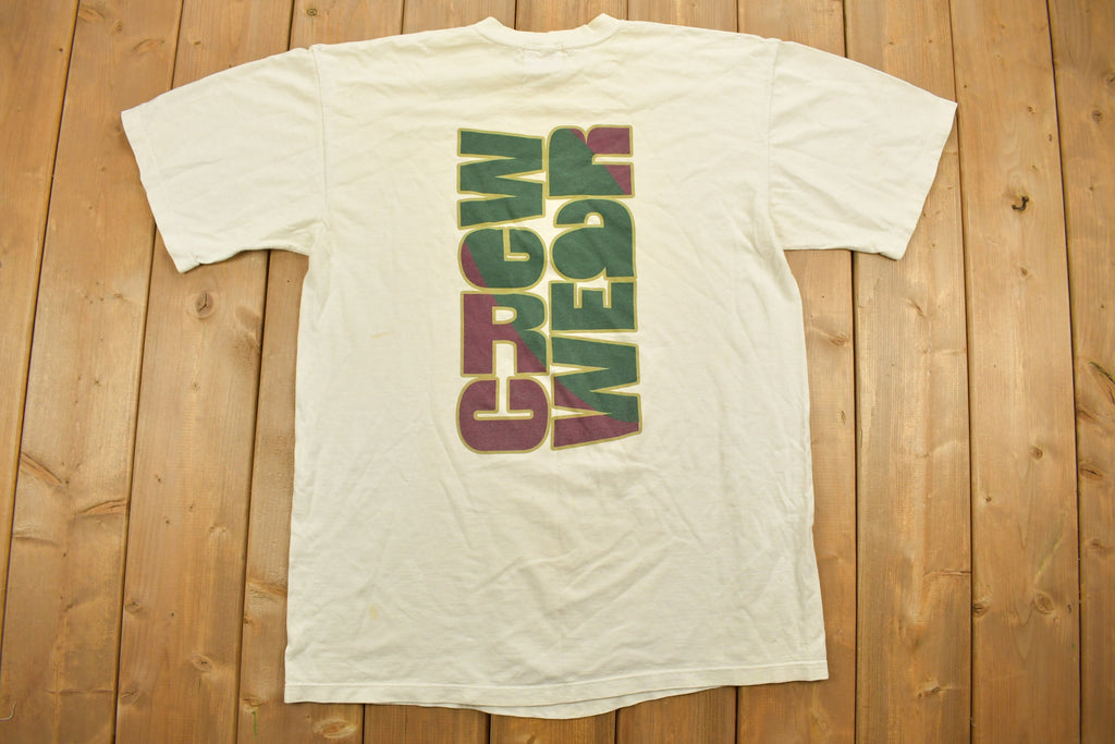 Vintage 1990s Campus Crew Wear University Collegiate T-Shirt
