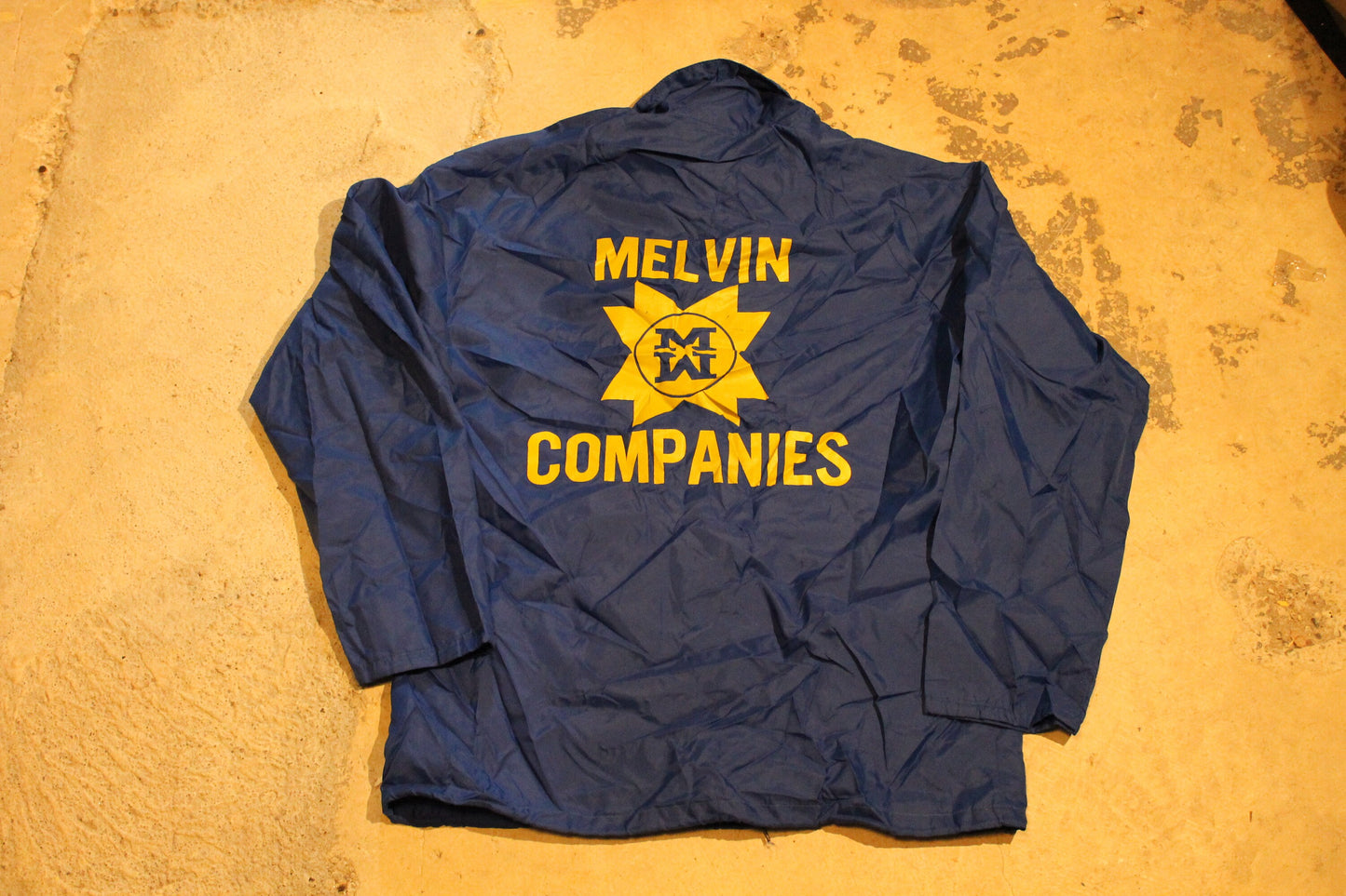 Vintage 1980s Melvin Companies Windbreaker Work Jacket / Windbreaker / Pla-Jac / Made In USA / Activewear / Dunbrooke