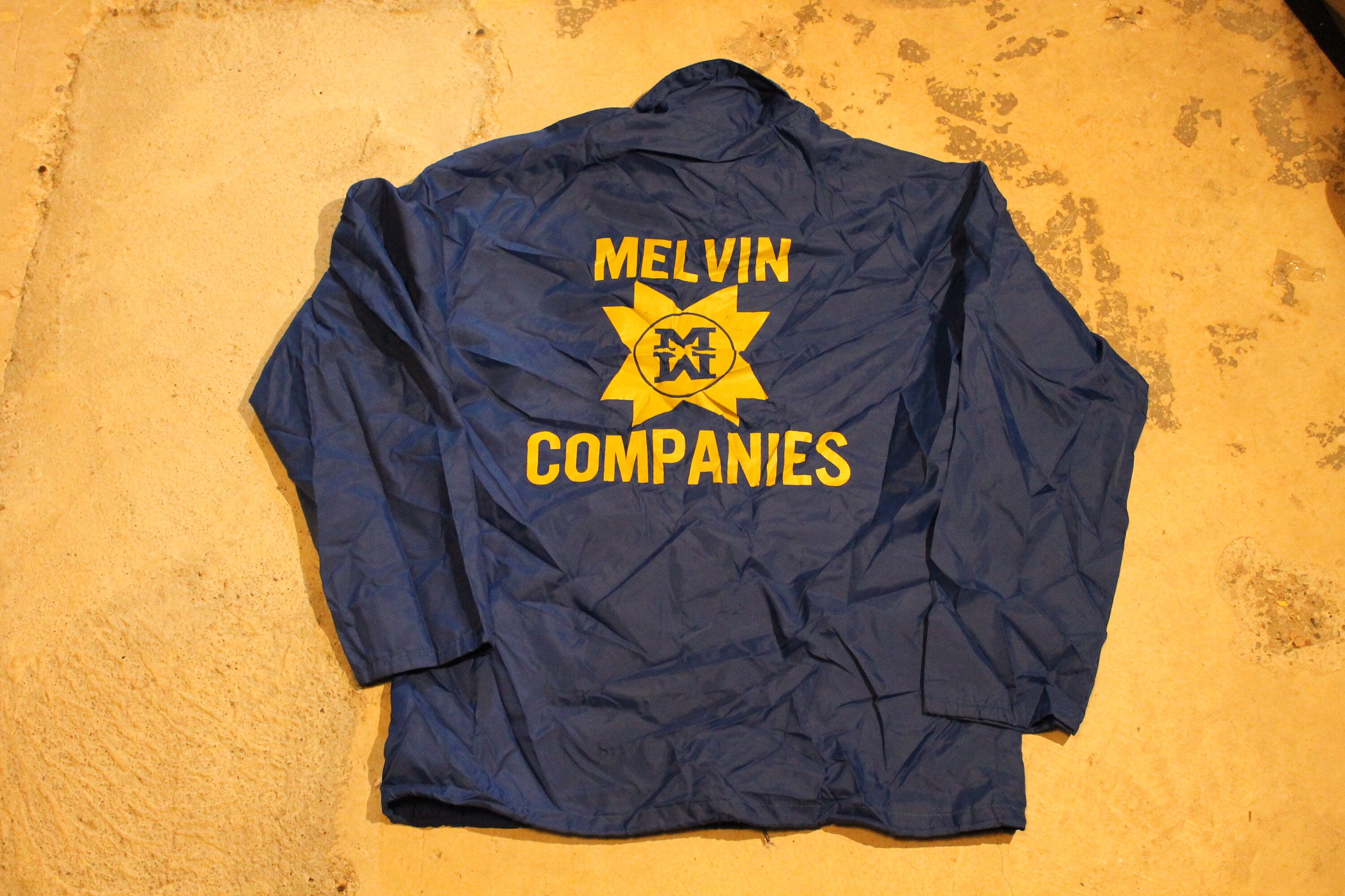 Vintage 1980s Melvin Companies Windbreaker Work Jacket  Windbreaker  Pla-Jac  Made In USA  Activewear  Dunbrooke