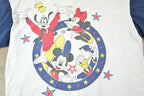 Vintage 1990s Mickey Mouse Party Disney Cartoon Promo Baseball Jersey Mens XL