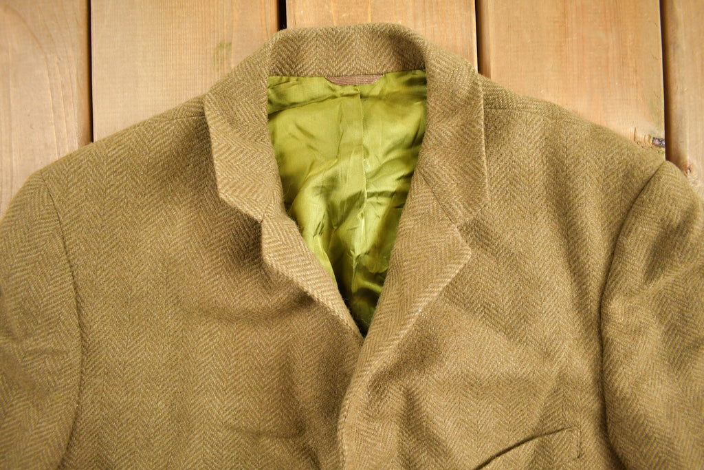 Vintage 1980s Stewart Douglas Wool Blazer Jacket Size