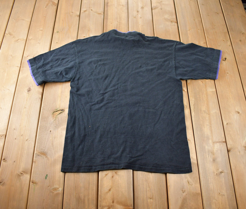 Vintage 1990s Lightning Bolt Blank T Shirt Made In USA Size L