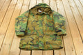 Vintage 1990s Log House Designs Gore Tex Camo Parka Hunting Jacket Men's M / Outdoors Hunting Coat / Hooded