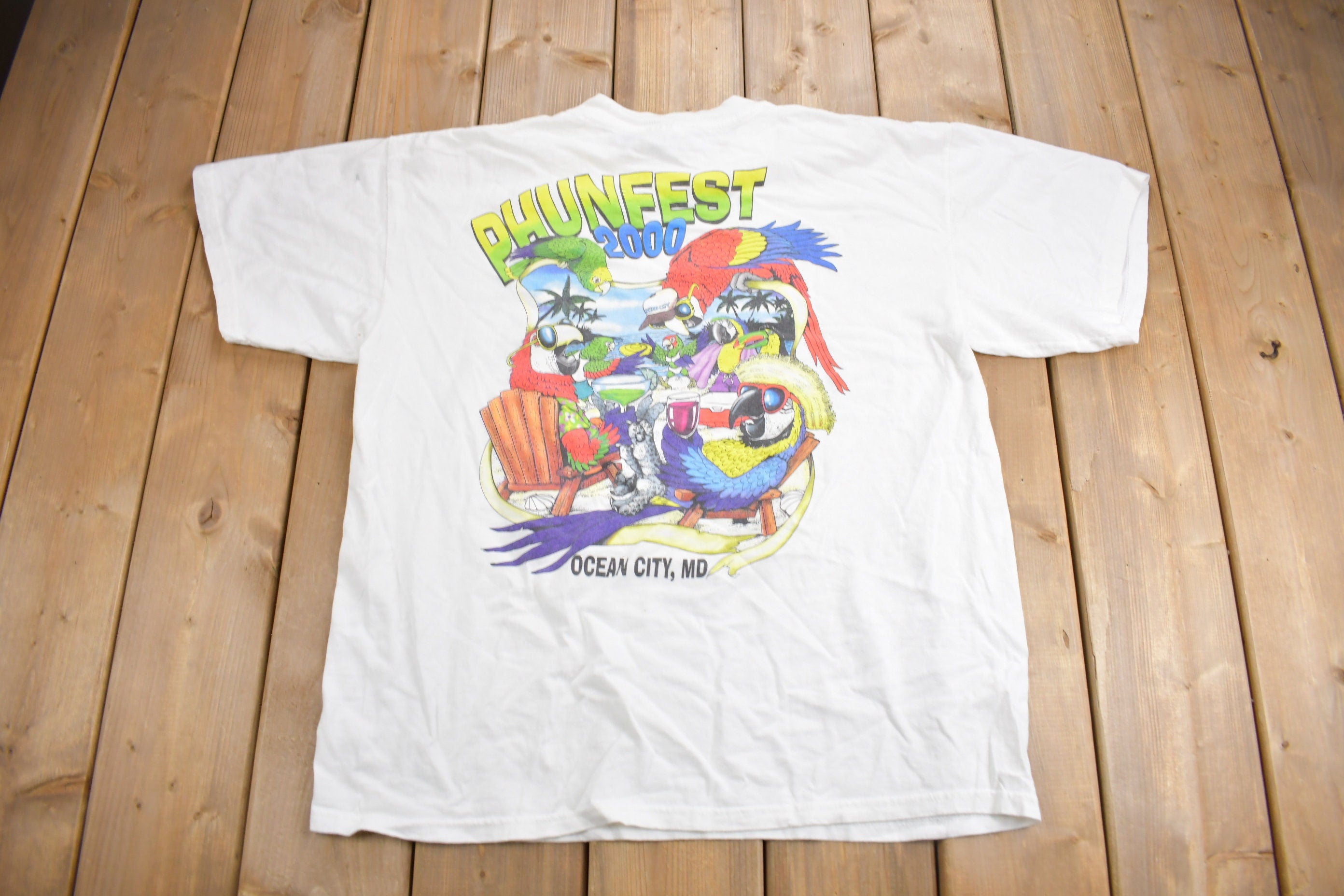 Vintage 2000 Phunfest Ocean City MD Souvenir T Shirt
