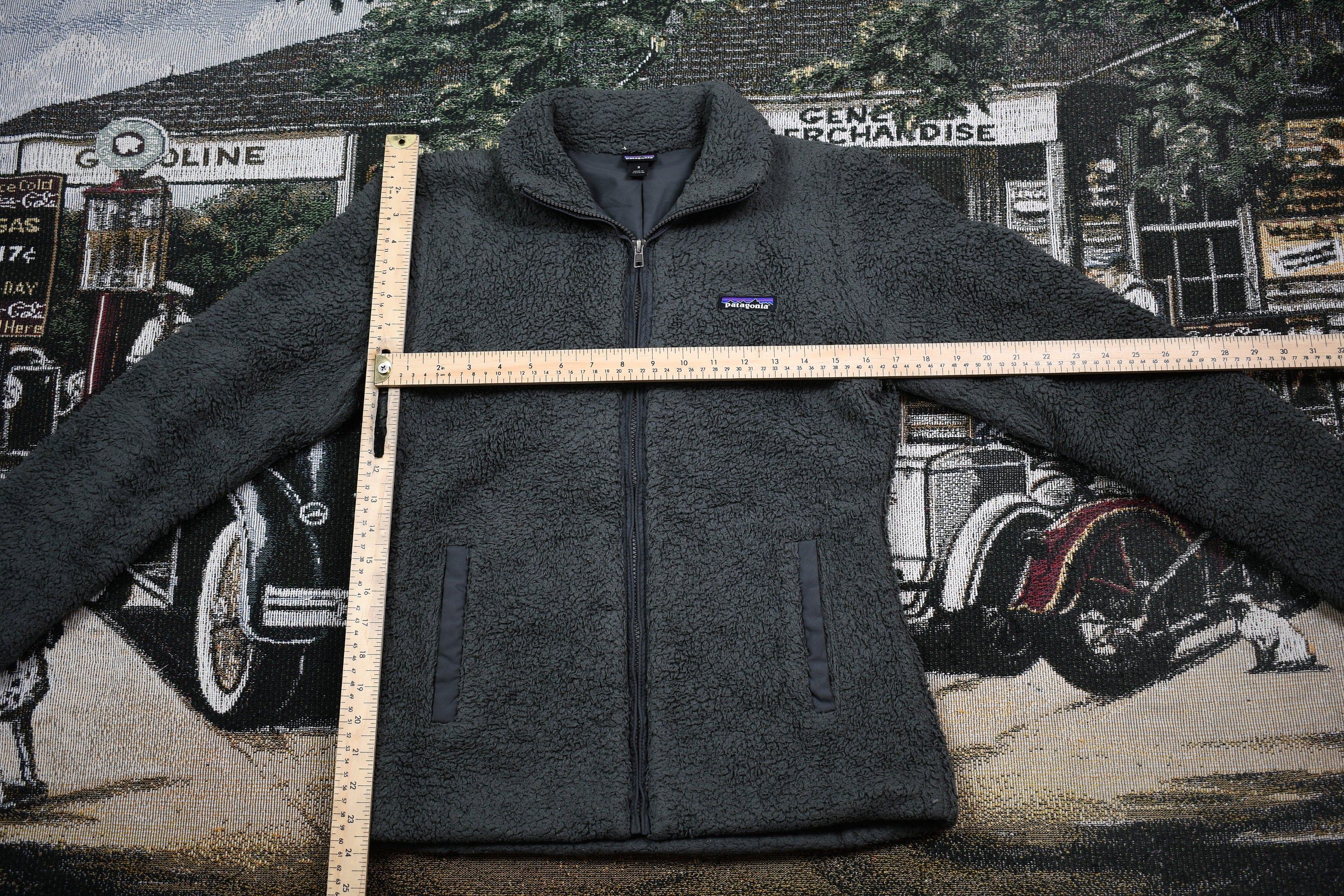 Vintage 1990s Patagonia Full Zip Deep Pile Sweater