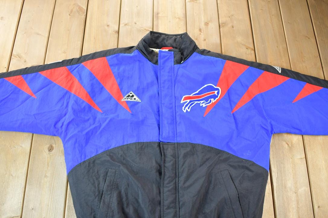 Vintage 1990s Vintage Apex One Sharktooth Buffalo Bills Full Zip Proline NFL Jacket