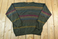 Vintage 1990s Marc Edwards Knit Abstract Pattern Crewneck Sweater Mens X Large