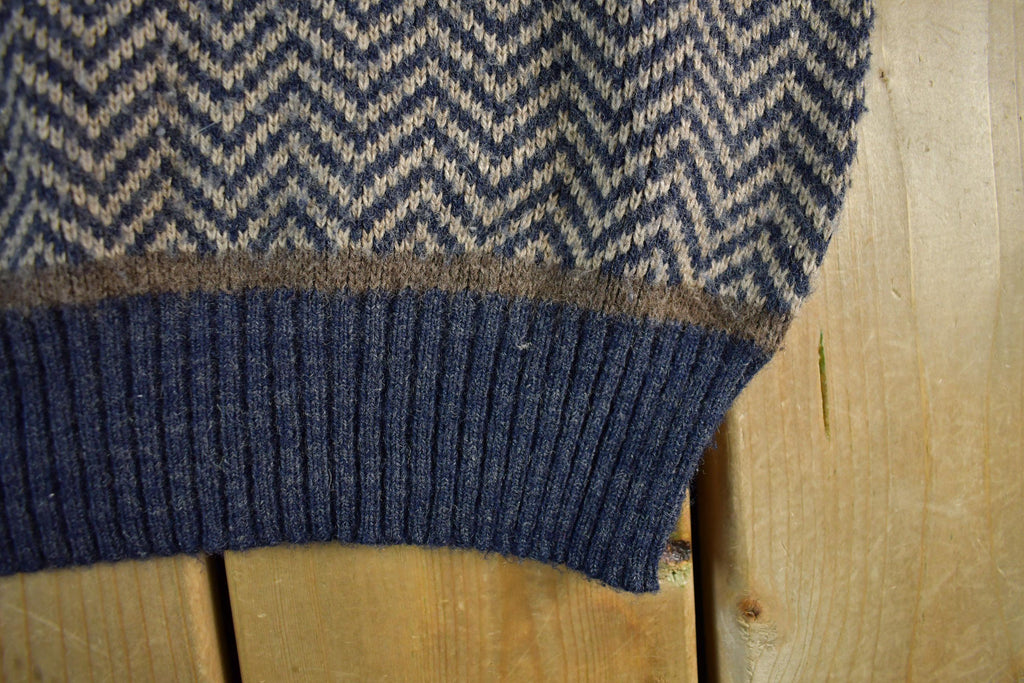 Vintage 1990s Damon Wool Blend Knit Vest V Neck Sweater Men's Large /