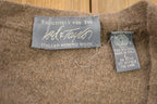 Vintage 1990s Beige Wool Cardigan Sweater
