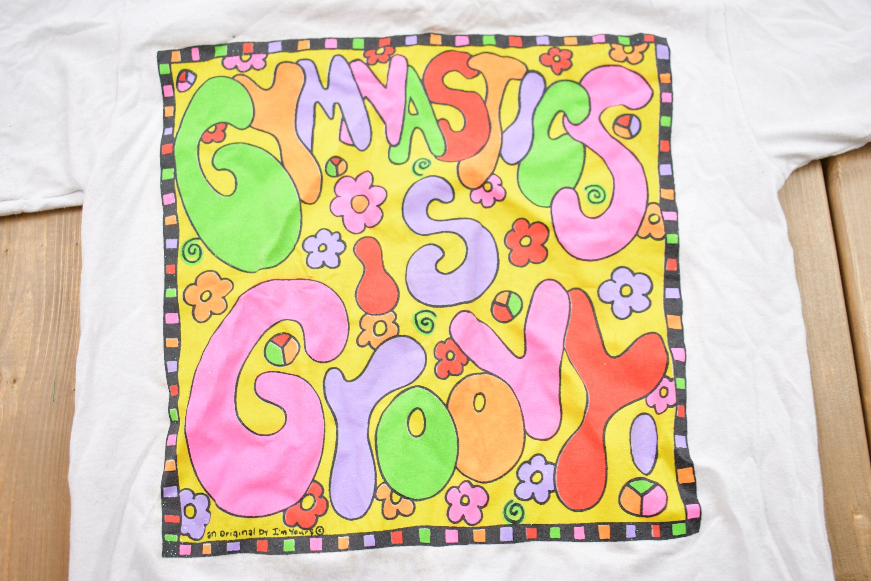 Vintage 1990s Gymnastics Is Groovy Graphic T-Shirt