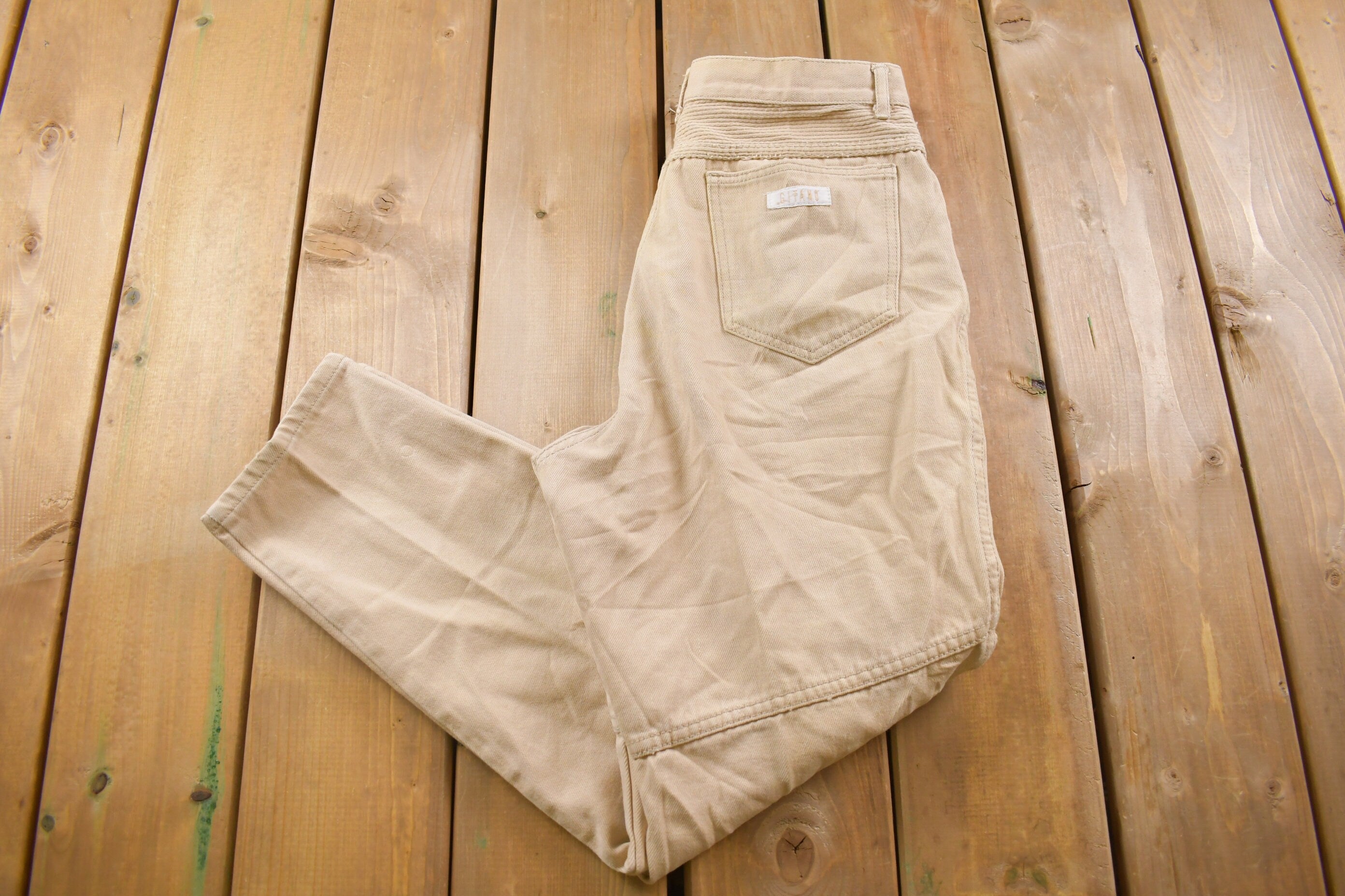 Vintage 1990's Gitano Beige Pants 30 x 26