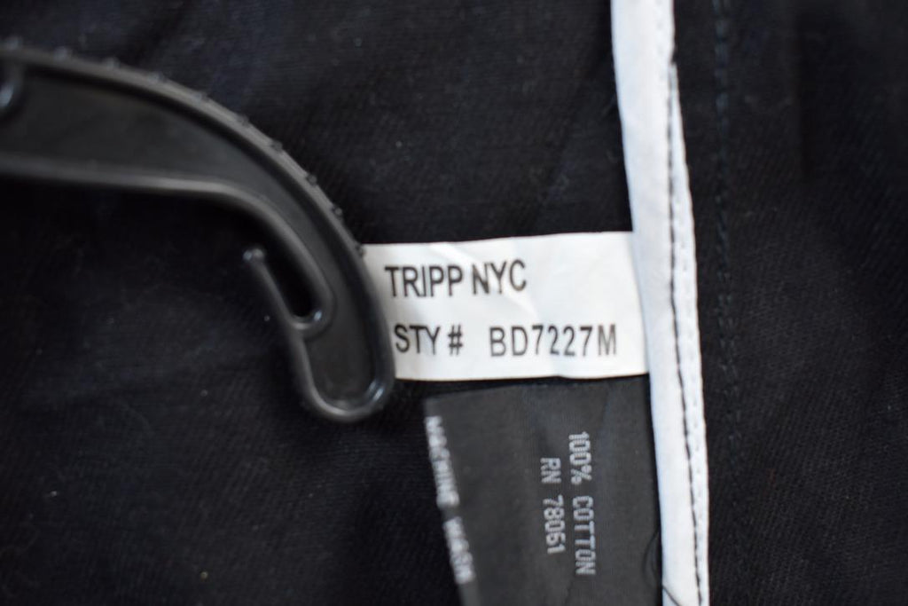 Vintage 2000s Tripp NYC Gothic Admiral Style Zipper Jacket