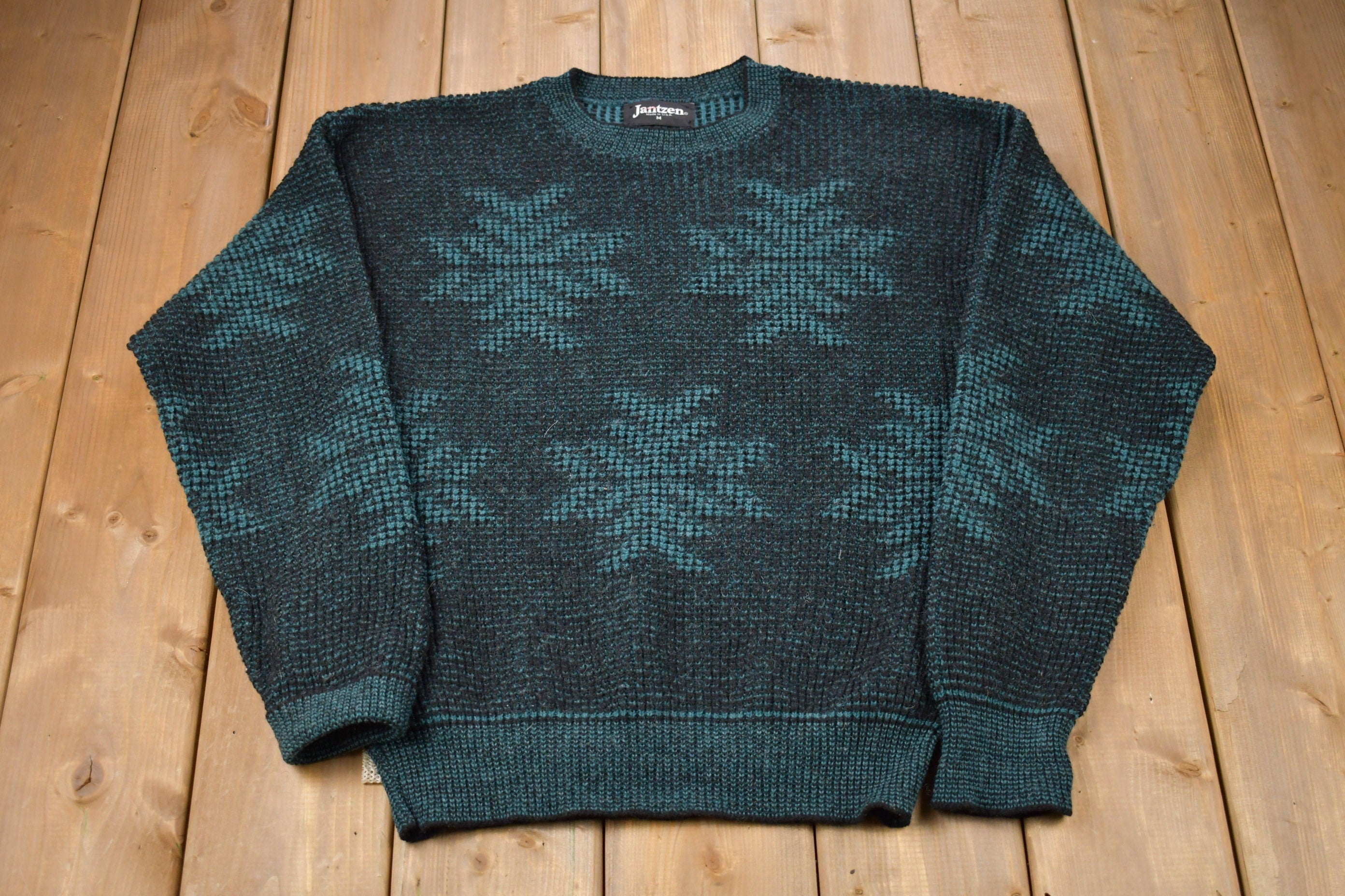 Vintage 1990s Jantzen Made In USA Knitted Sweater