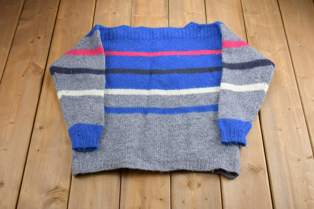Vintage 1990s Striped Knitted Sweater