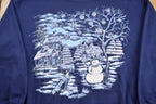 Vintage 1990s Cute Winter Theme Crewneck Sweater
