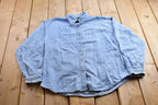 Vintage 1990s Tri Mountain Blank Denim Button Up Shirt  1990s Button Up  Vintage Denim  Basic Button Up  Jean Button Up  Jean Shirt
