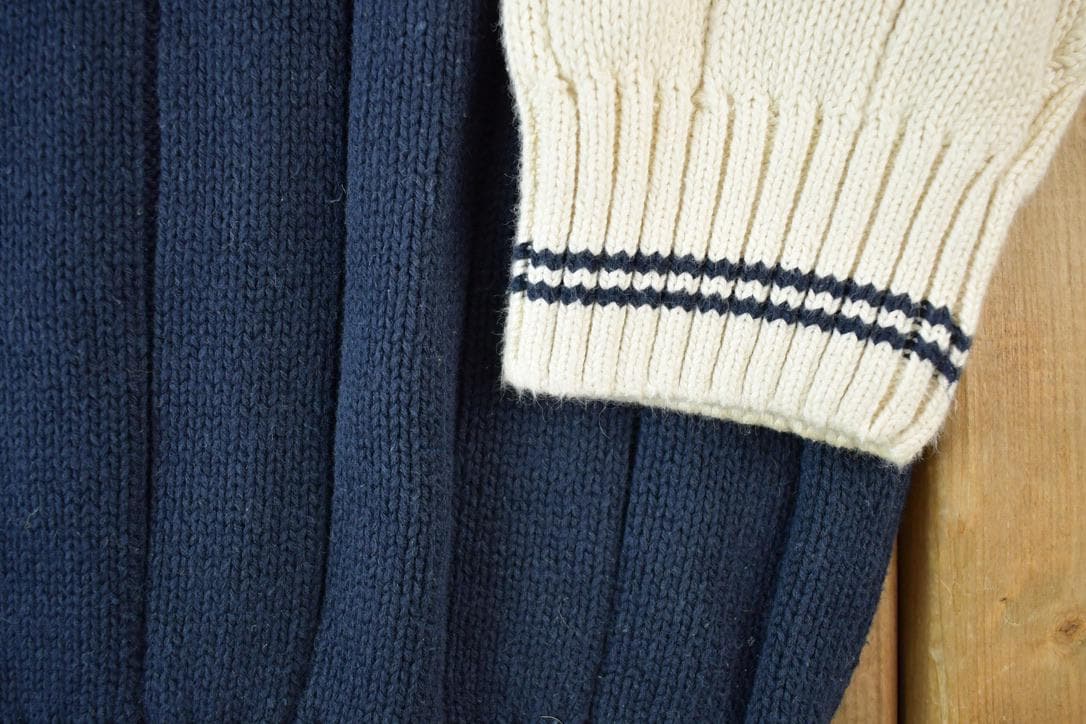 Vintage 1990s Tommy Hilfiger 3D Colored Cable Knit Crewneck Sweater  Vintage 90s Crewneck  Abstract Patterns  Streetwear