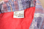 Vintage 1980s King O Winter Lined Plaid Button Up Shirt