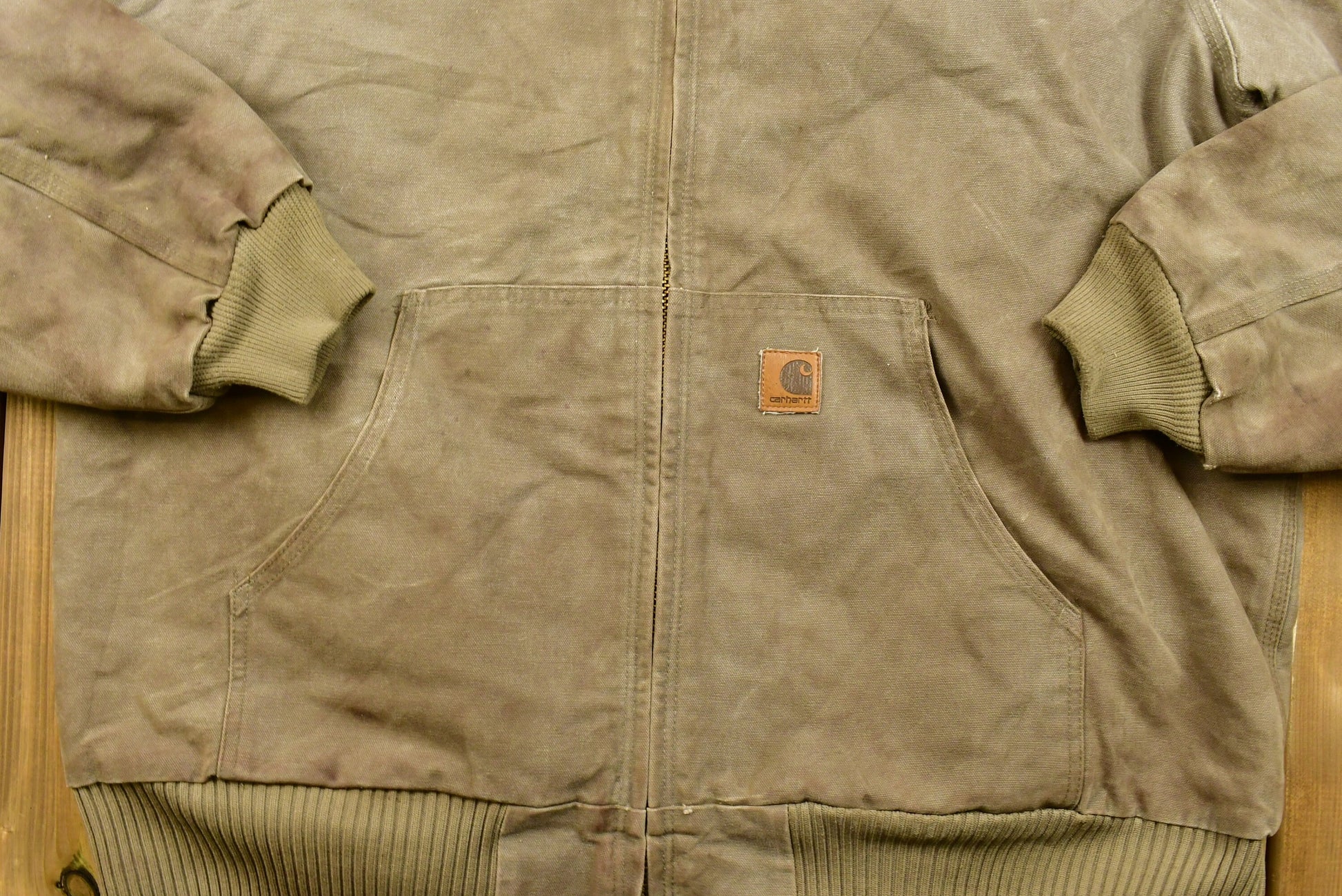 Vintage 80's Carhartt Hooded Chore Coat
