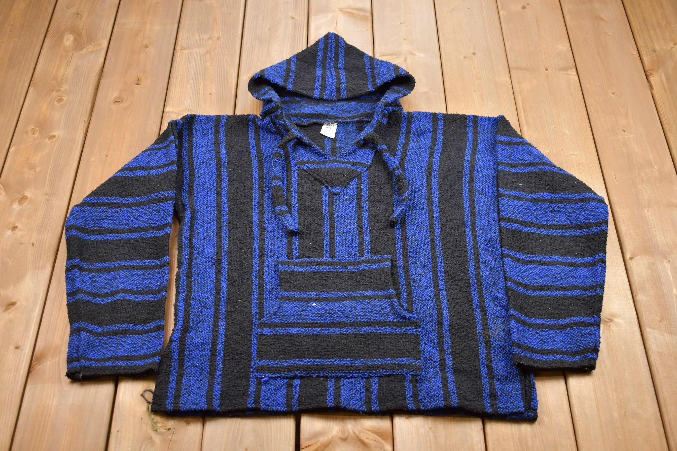 Vintage 1990s Rag Blanket Hoodie