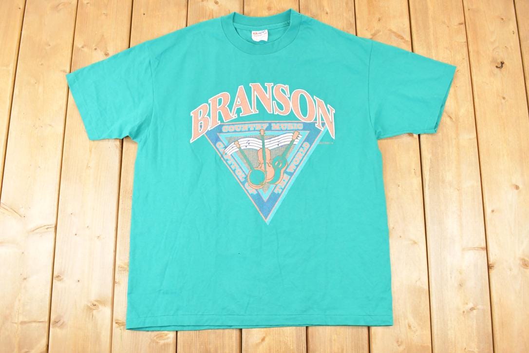 Vintage 1990s Branson Country Music Souvenir Travel T-Shirt Men's XL