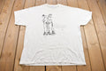Vintage 1990s Jerzees Cartoon Bible Verse Graphic T Shirt