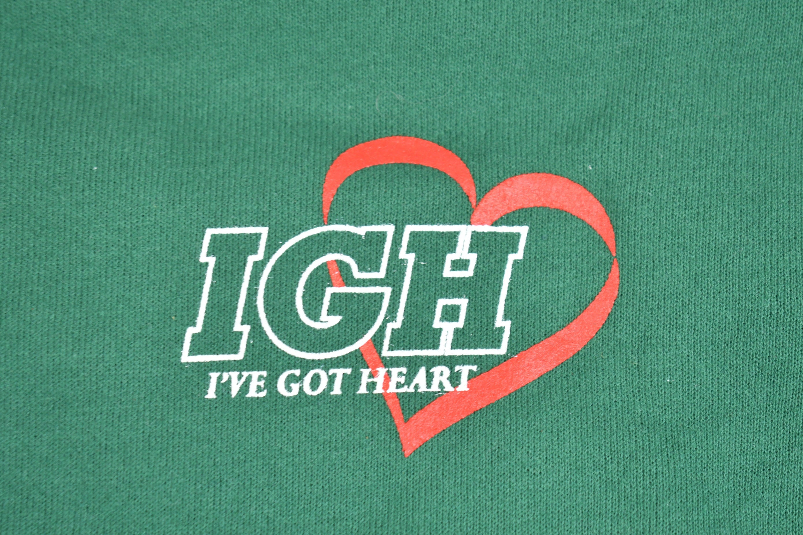 Vintage 1990s I Got Heart Team Graphic Crewneck Sweatshirt