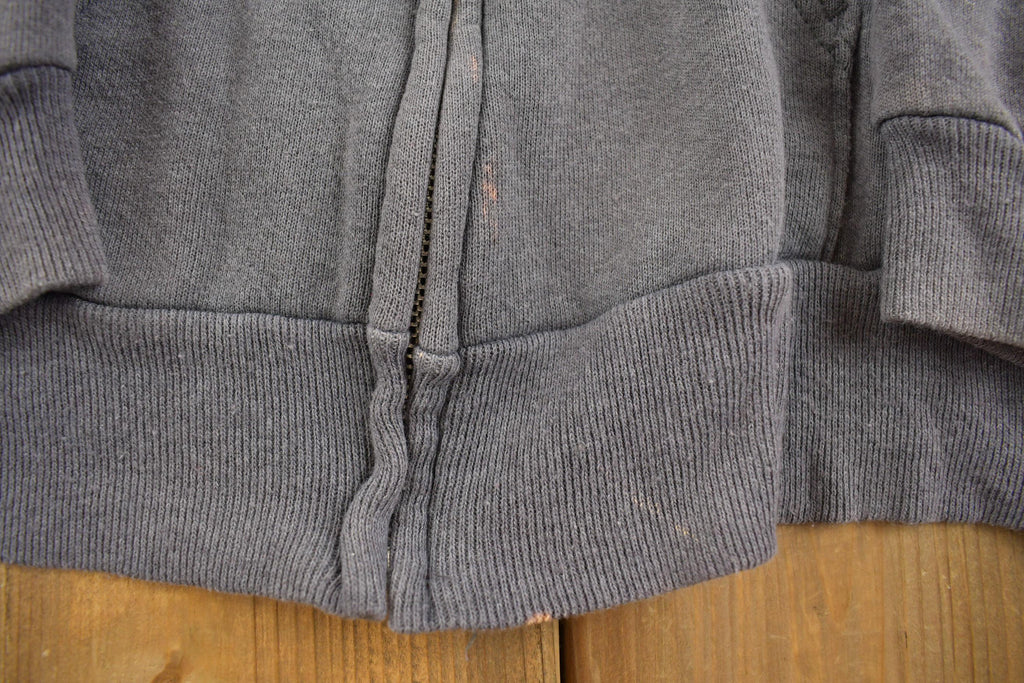 Vintage 1990s Hanes Blank Zip-Up Hoodie Made In USA