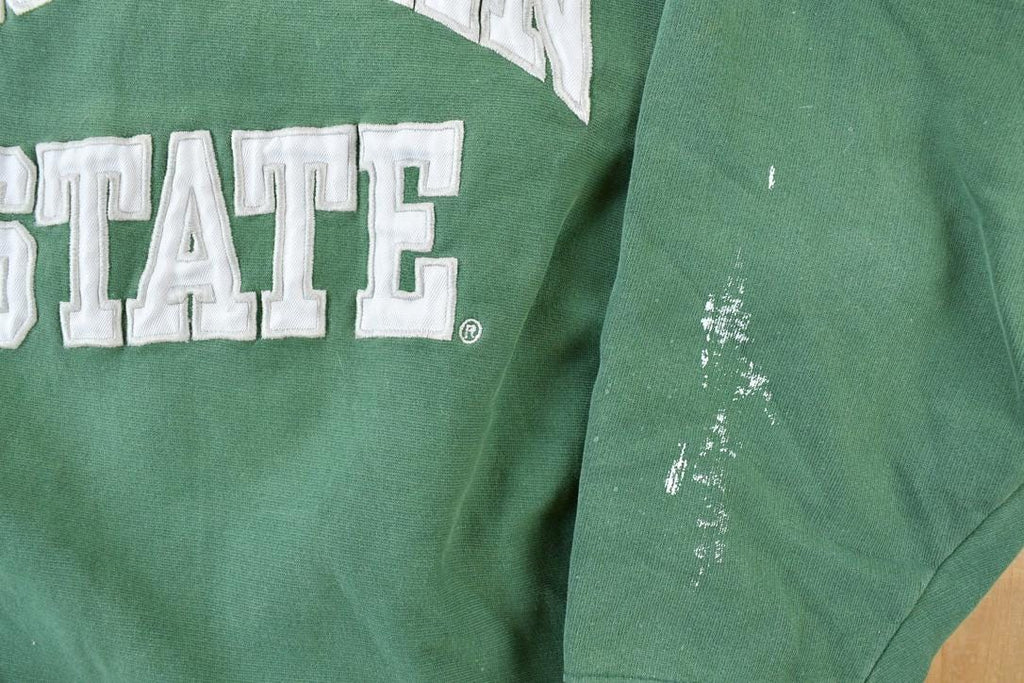 Vintage 1990s Michigan State Steve And Barry's University Collegiate Cross Grain Crew neck
