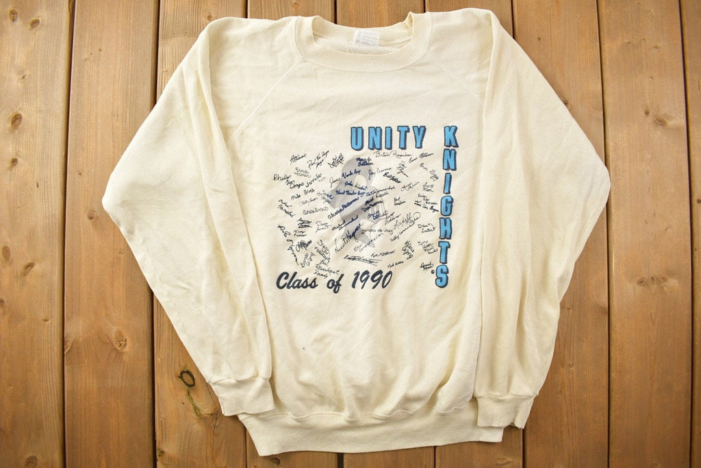 Vintage 1990 Unity Knights Class Of 1990 Crewneck Sweatshirt
