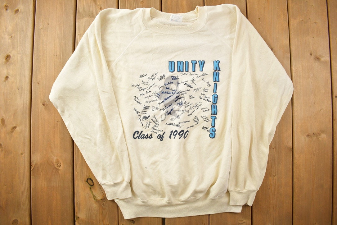 Vintage 1990 Unity Knights Class Of 1990 Crewneck Sweatshirt