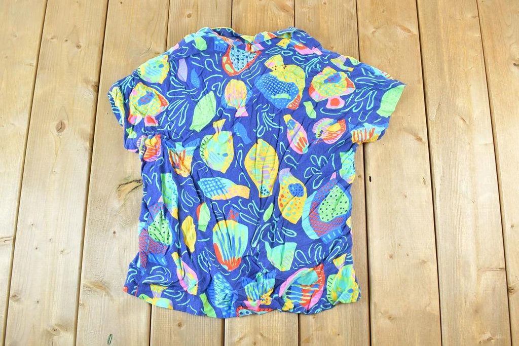 Vintage 1980s Hawaiian Button Up Shirt